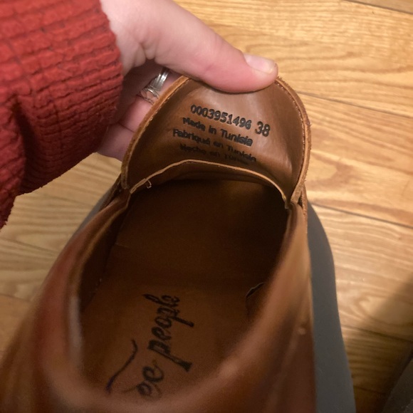 FREE PEOPLE Zoe Brown Platform Loafers SZ. 38 - Picture 6 of 9